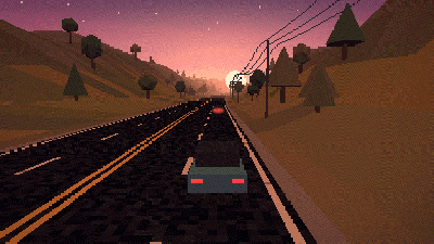 HIGHWAY 22:00 stop-motion: overtaking on the highway, chase camera